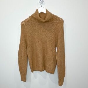 Abound Brown Knit Turtleneck Sweater